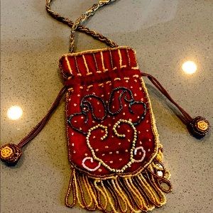 Two’s Company Beaded Mini Purse